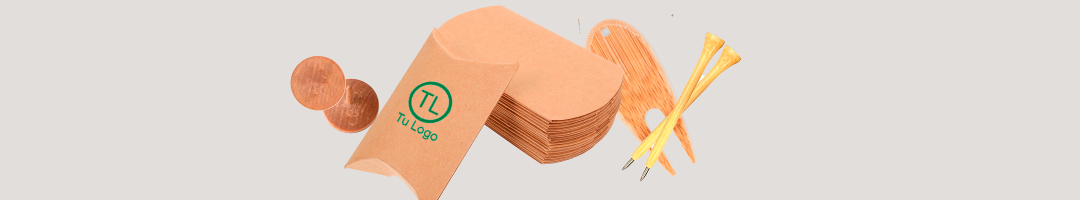 Caja Pillow Box personalizada con logotipo para eventos y torneos de golf