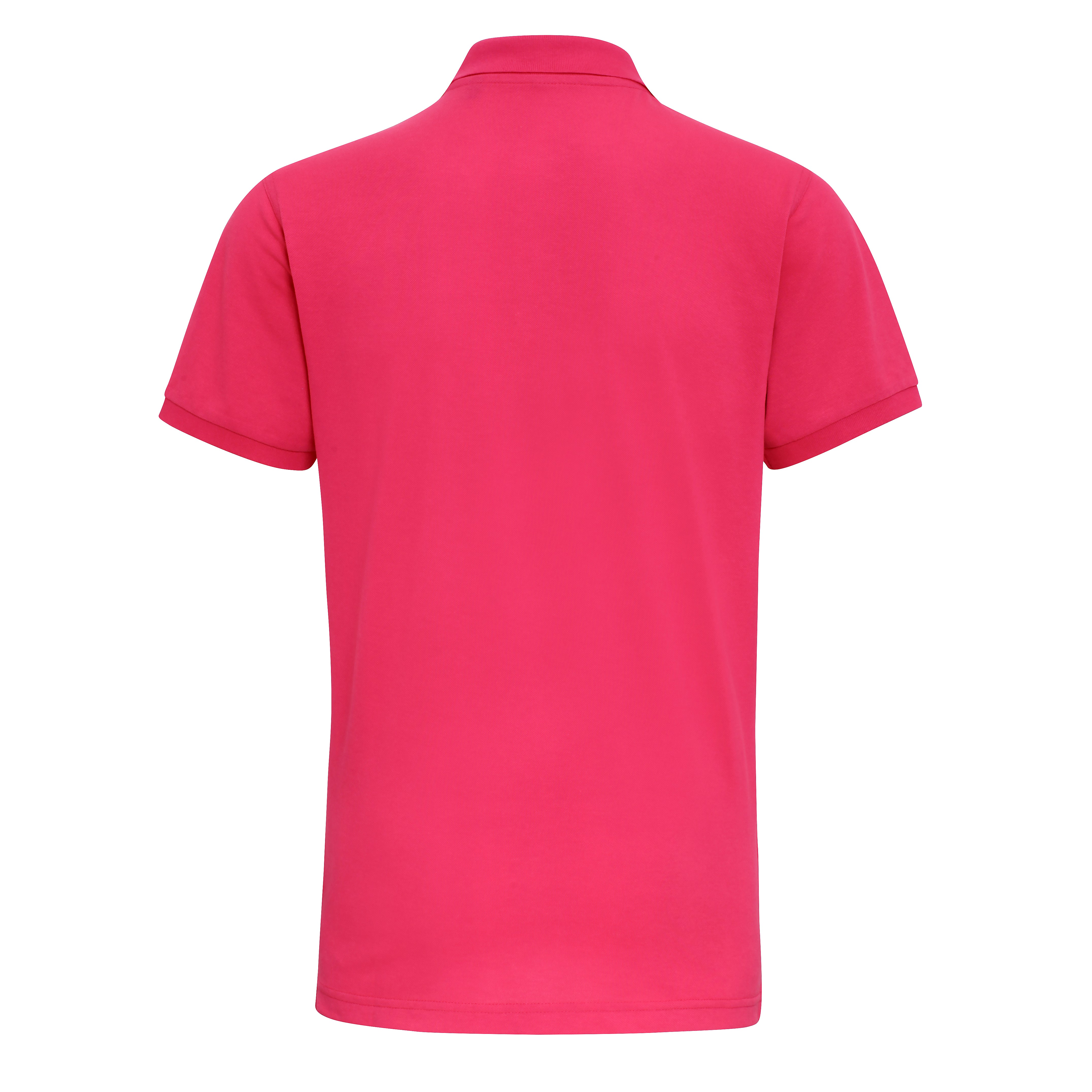 Polo Polycotton hombre_rosa espalda