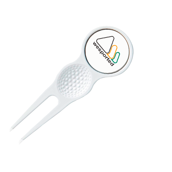 Arreglapiques de golf WE personalizado con logo
