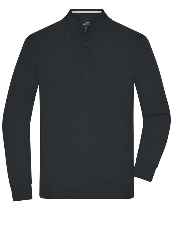 Jersey_de_golf_Half-Zip_Troyer_personalizado_en_color_negro