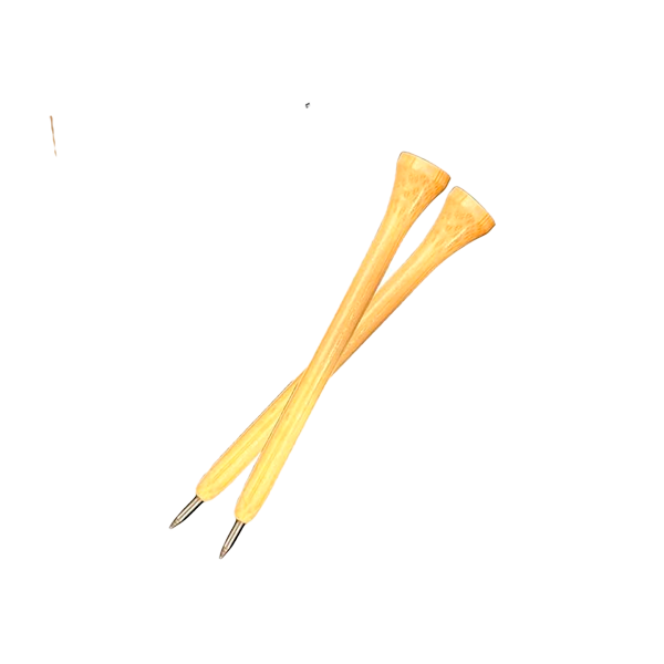 Lapiz de golf personalizado tipo tee de madera de bamboo