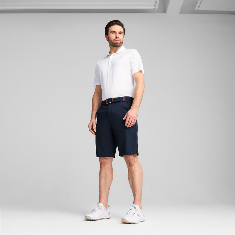 Polo Puma Pure 2.0 para hombre personalizado en color blanco