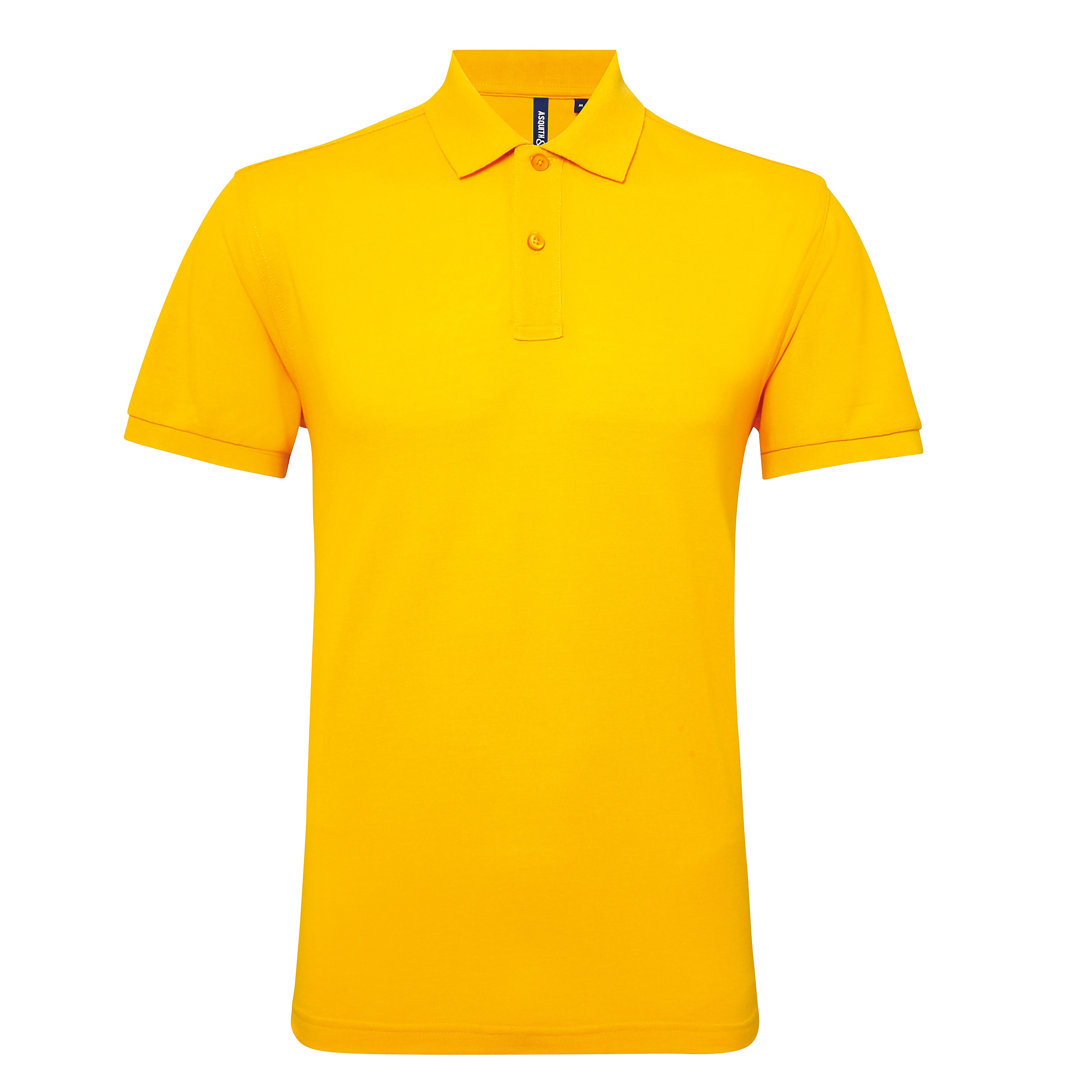 Polo Polycotton hombre color amarillo personalizado