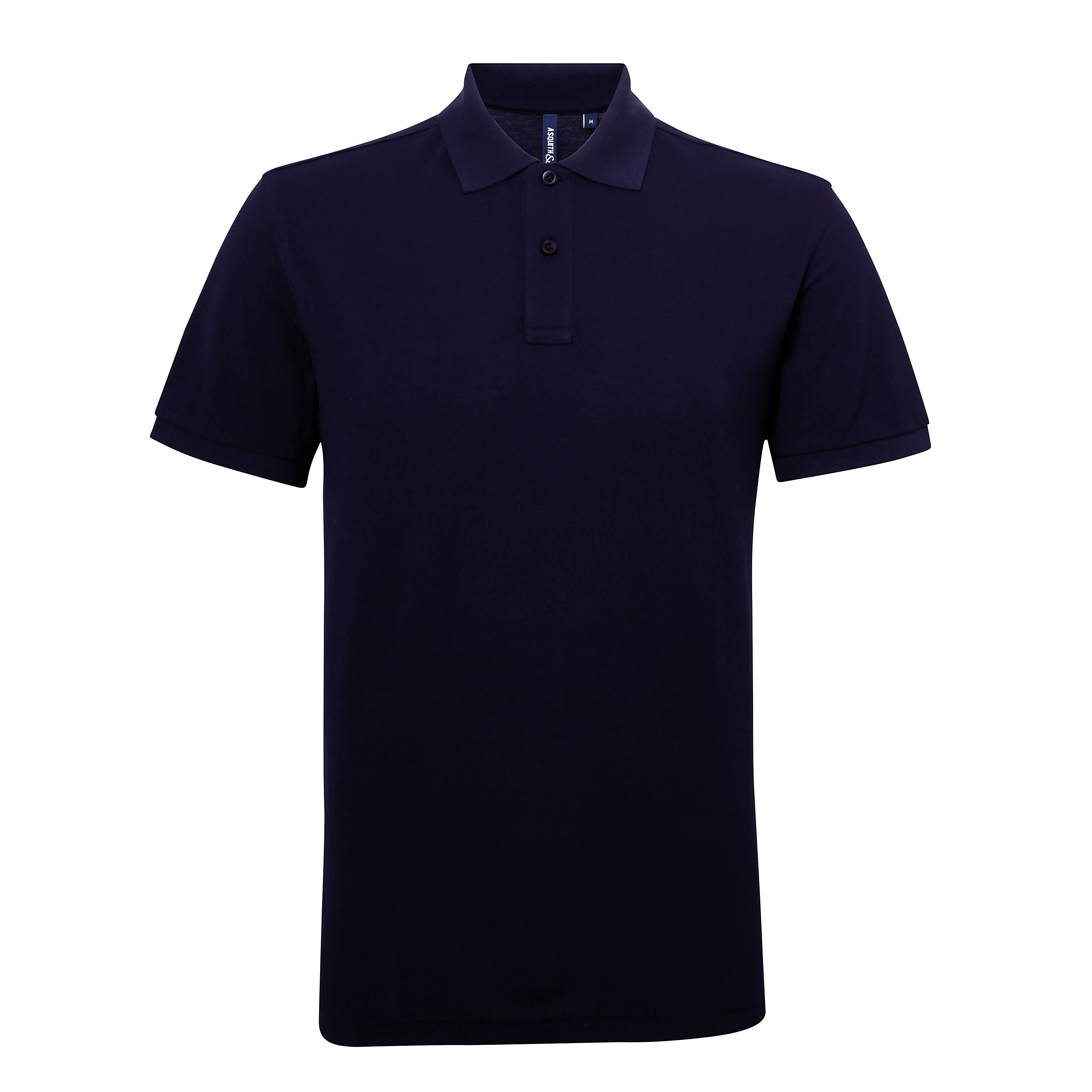 Polo Polycotton hombre color azul marino personalizado