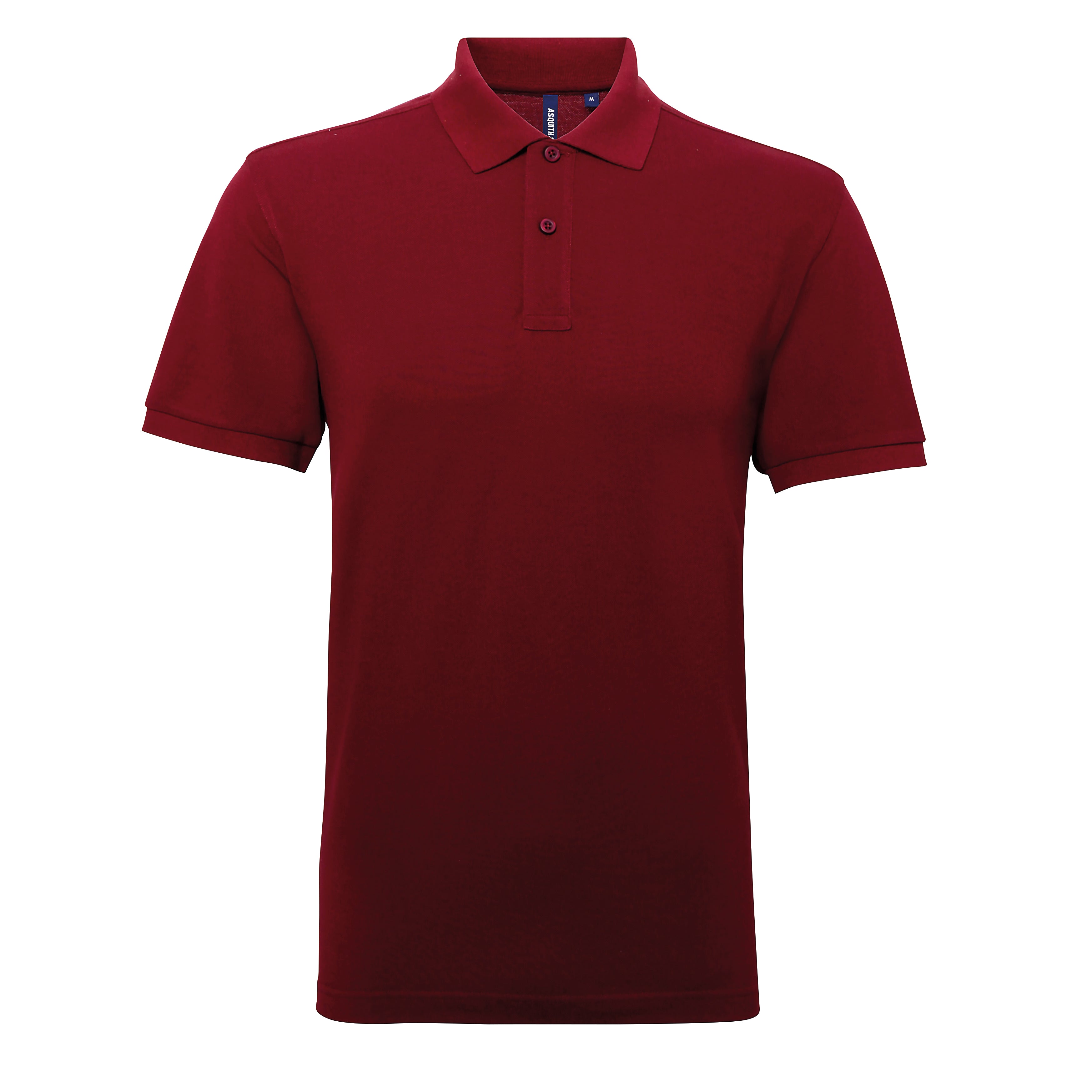 Polo Polycotton hombre color burdeos personalizado