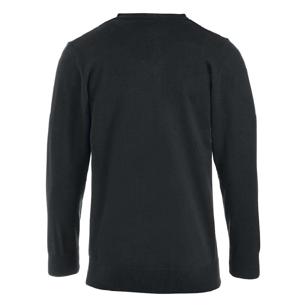 Jersey de Punto para Hombre Personalizable_negro trasero