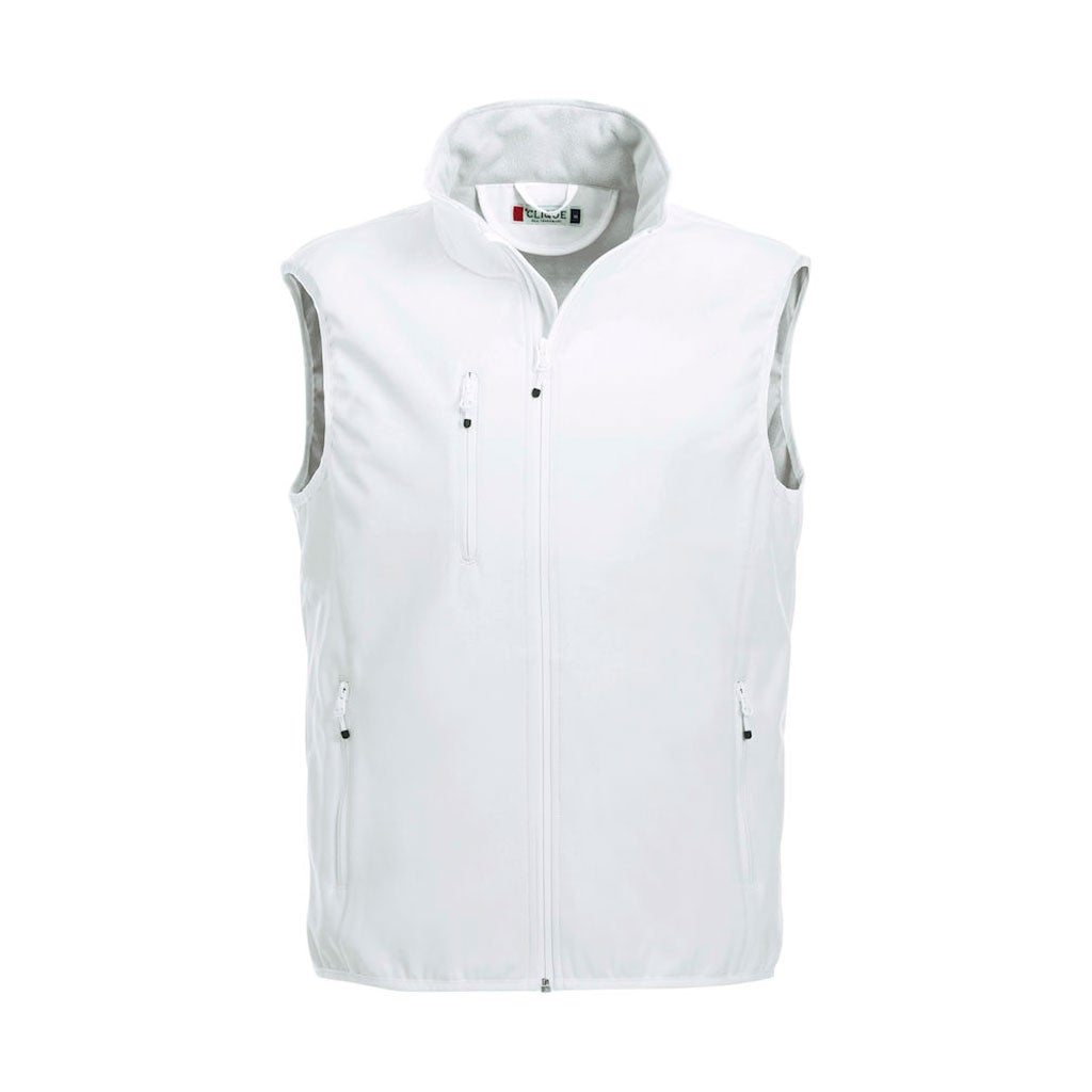 Chaleco Softshell Basic para hombre_blanco