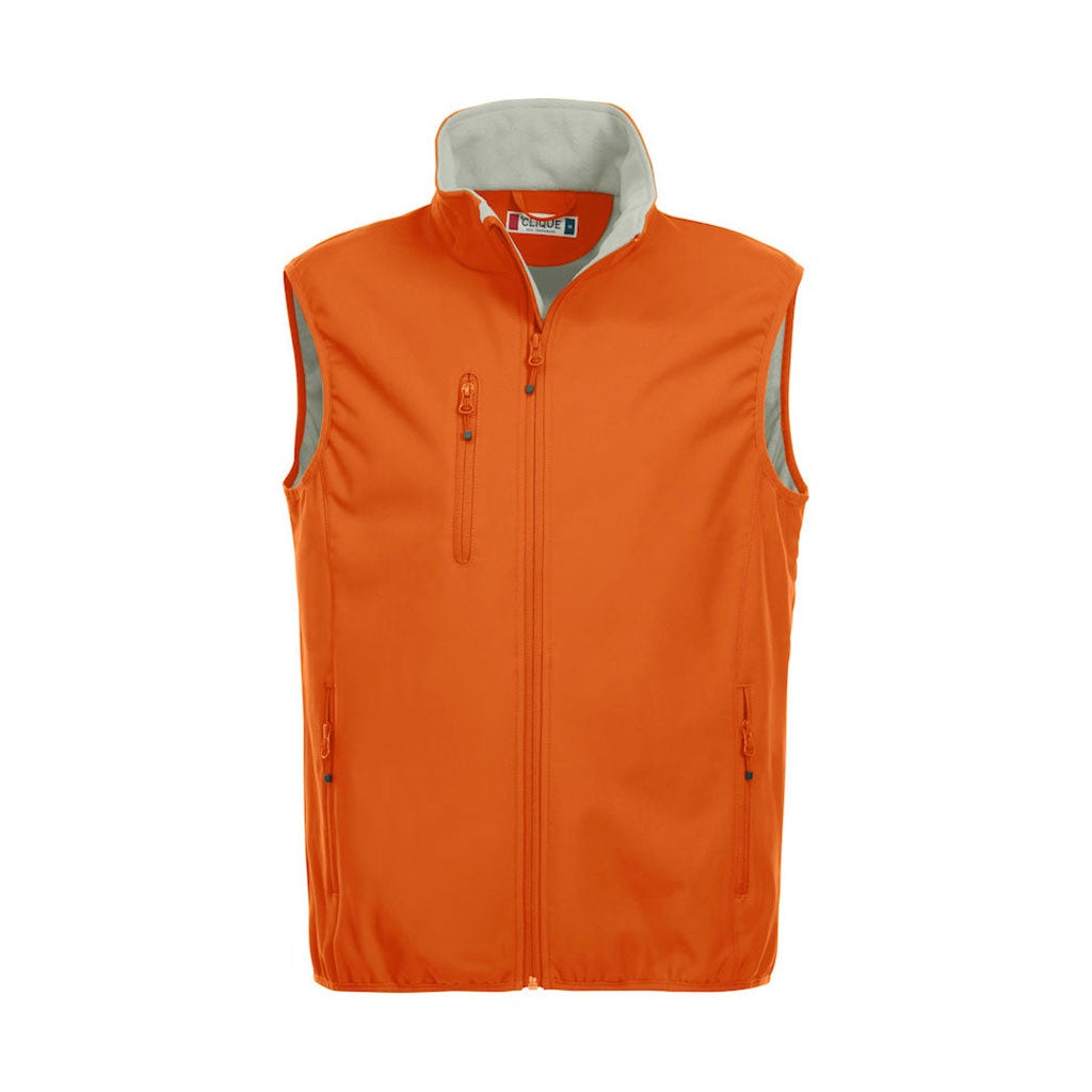 Chaleco Softshell Basic para hombre_naranja