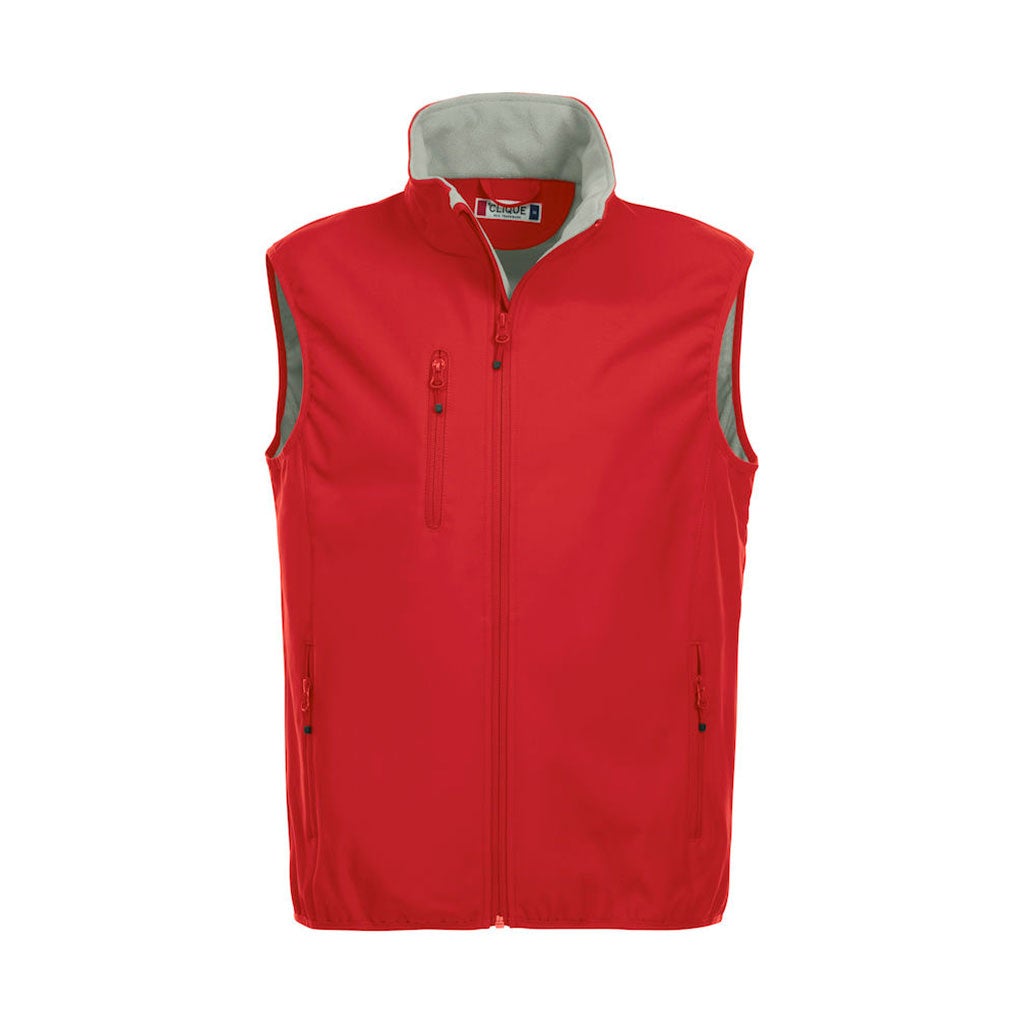 Chaleco Softshell Basic para hombre_rojo