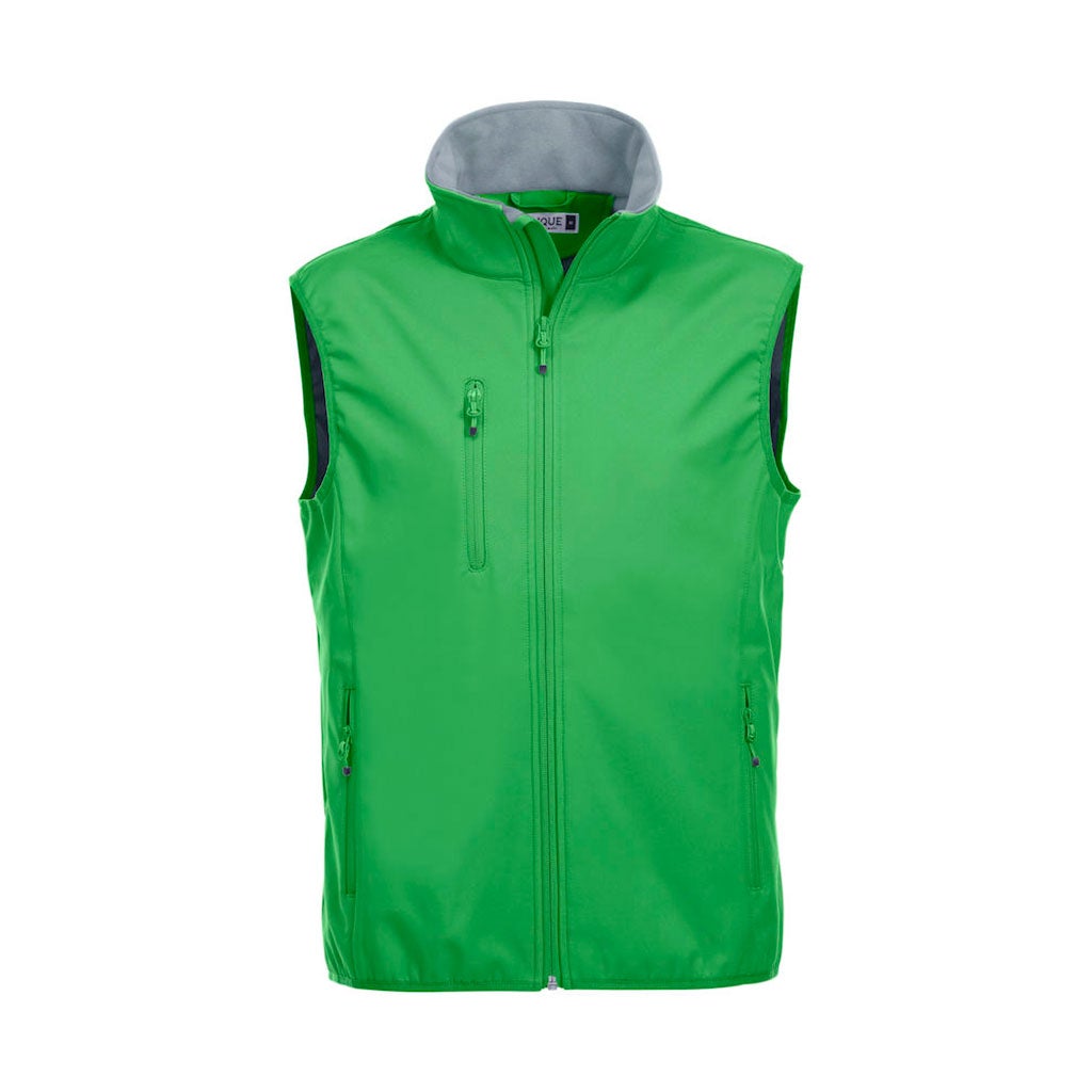 Chaleco Softshell Basic para hombre_verde manzana