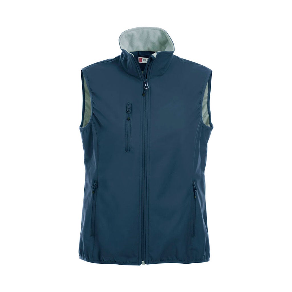 Chaleco softshell Basic mujer personalizado_navy
