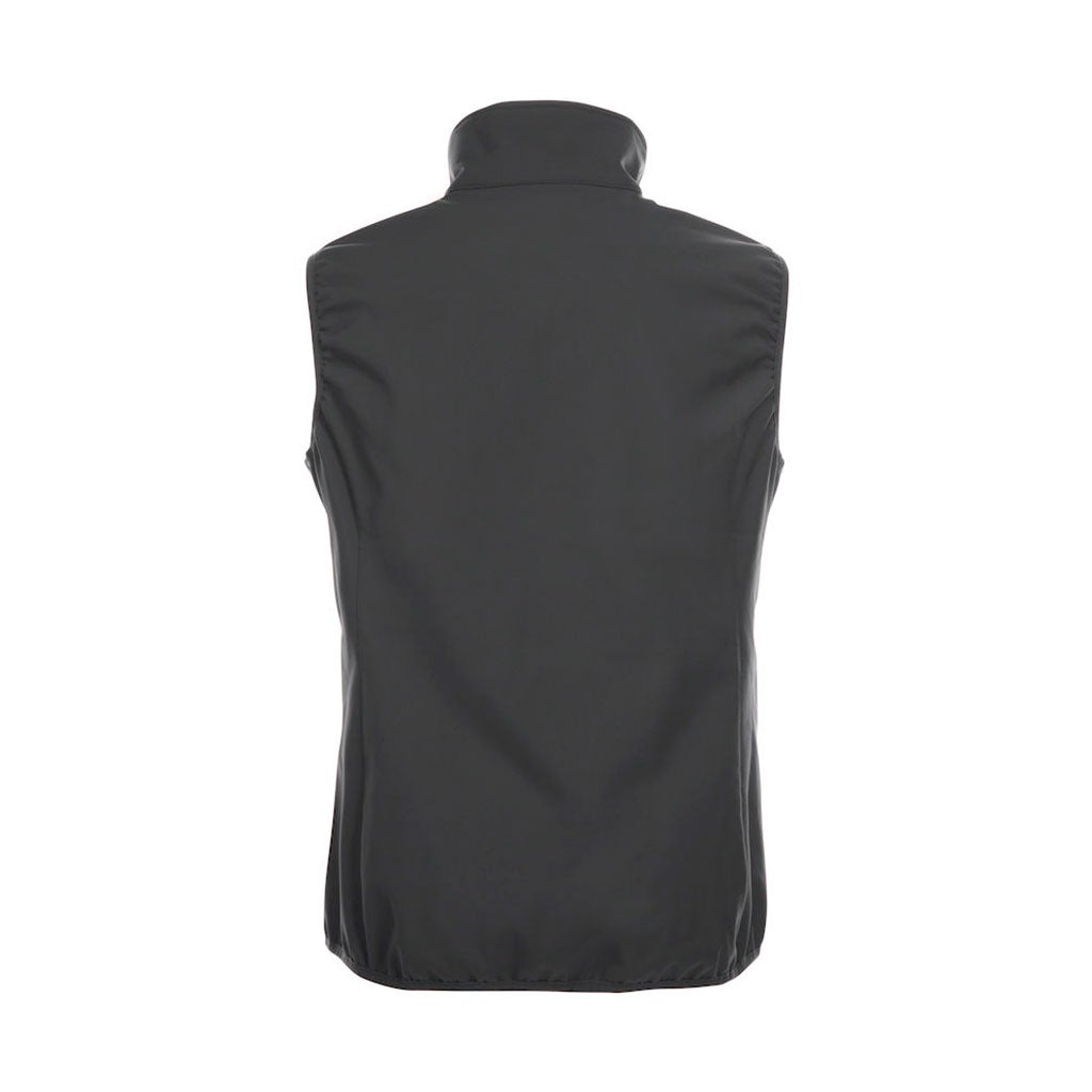 Chaleco softshell Basic mujer personalizado_negro trasero