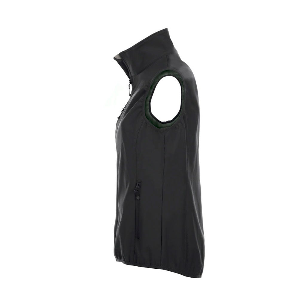 Chaleco softshell Basic mujer personalizado_negro izquierdo
