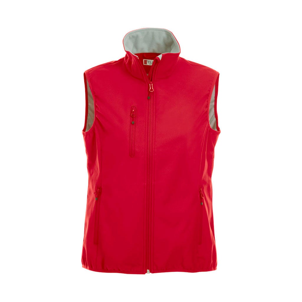 Chaleco softshell Basic mujer personalizado_rojo