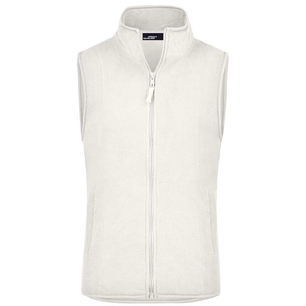 Chaleco micropolar personalizado para mujer Fleece_blanco