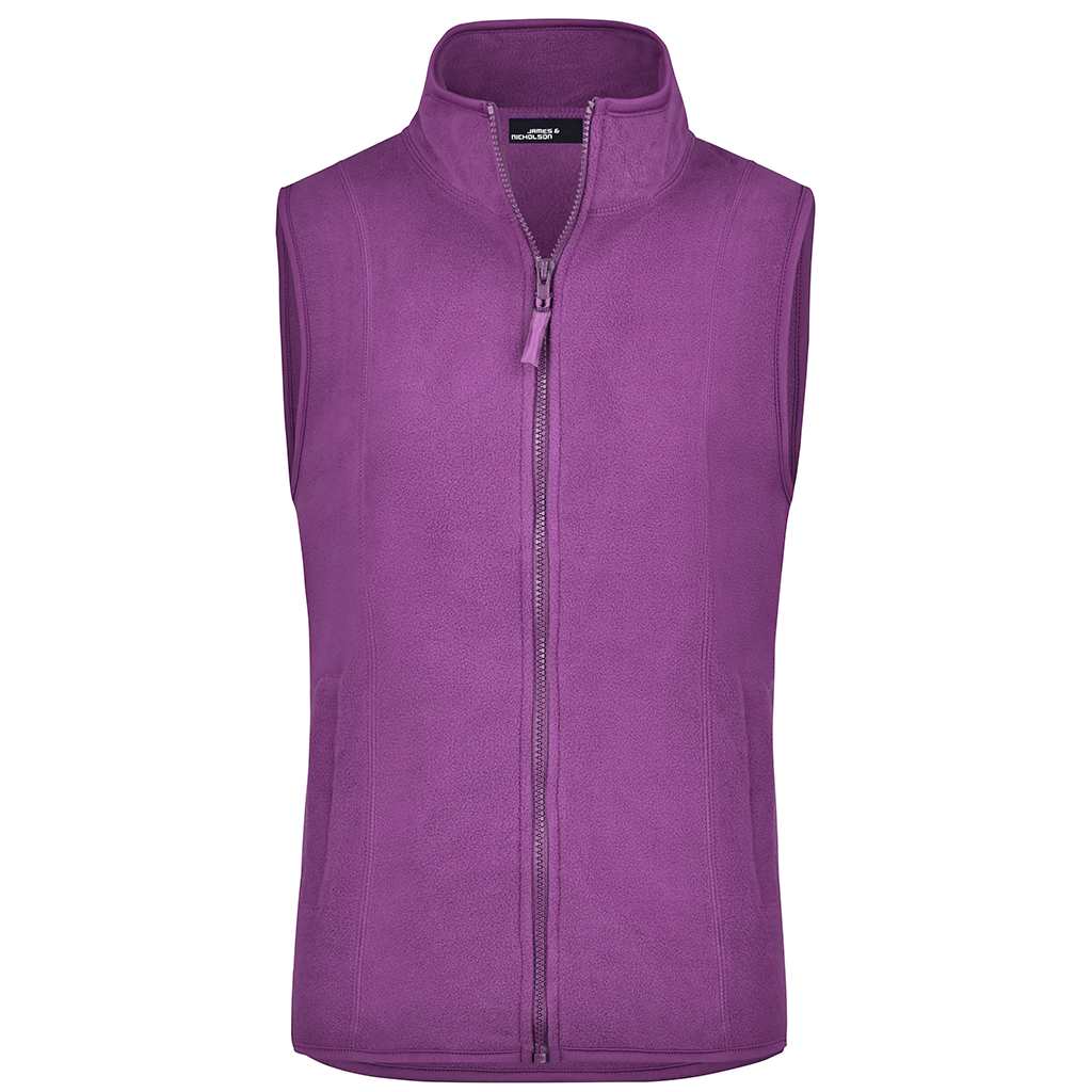 Chaleco de golf morado para hombre, con logo en pecho para imagen de marca y uniformidad