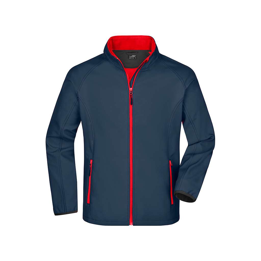 Chaqueta de golf Softshell de hombre personalizable con logo_gris