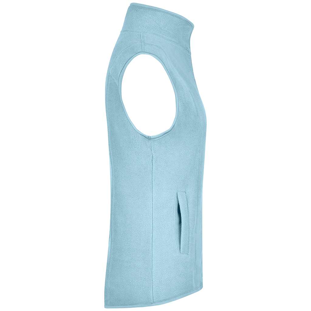 Chaleco micropolar personalizado para mujer Fleece_cielo derecho