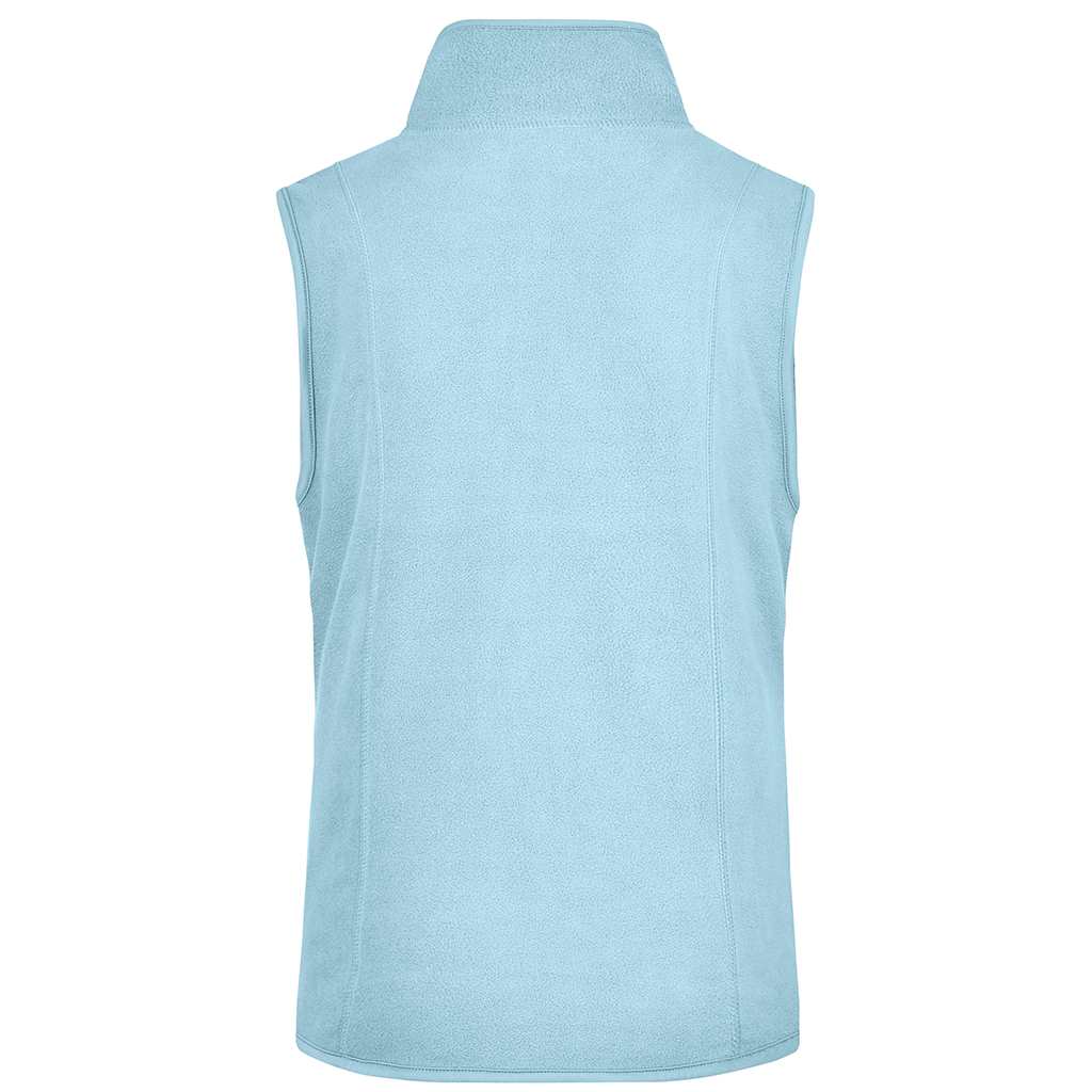 Chaleco micropolar personalizado para mujer Fleece_cielo traseroD