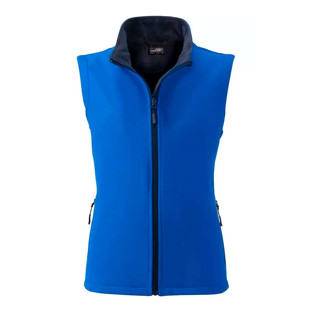Chaleco Softshell Personalizado para Mujer_azul