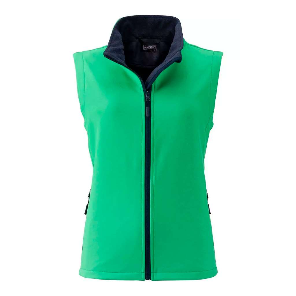 Chaleco Softshell Personalizado para Mujer_verde