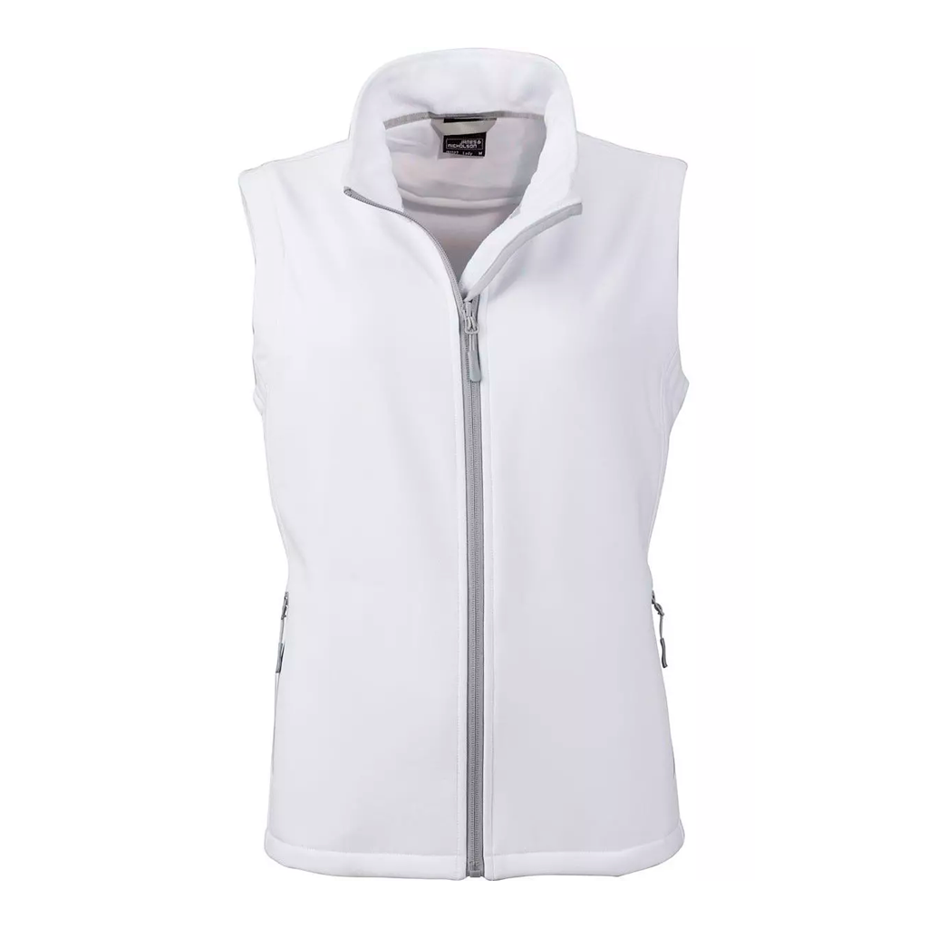 Chaleco Softshell Personalizado para Mujer_blanco