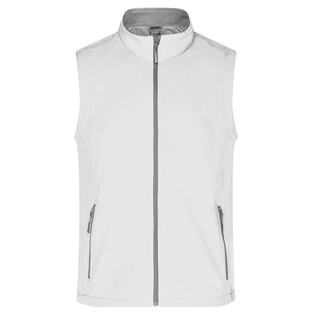 Chaleco Softshell Personalizado para Hombre_white