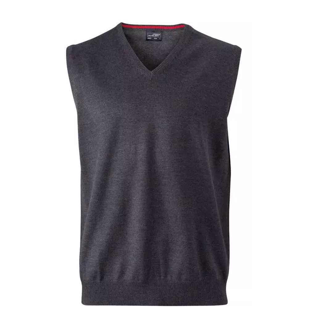 Chaleco de golf para hombre personalizado - Estilo y calidad premium para eventos y torneos_gris ocuro