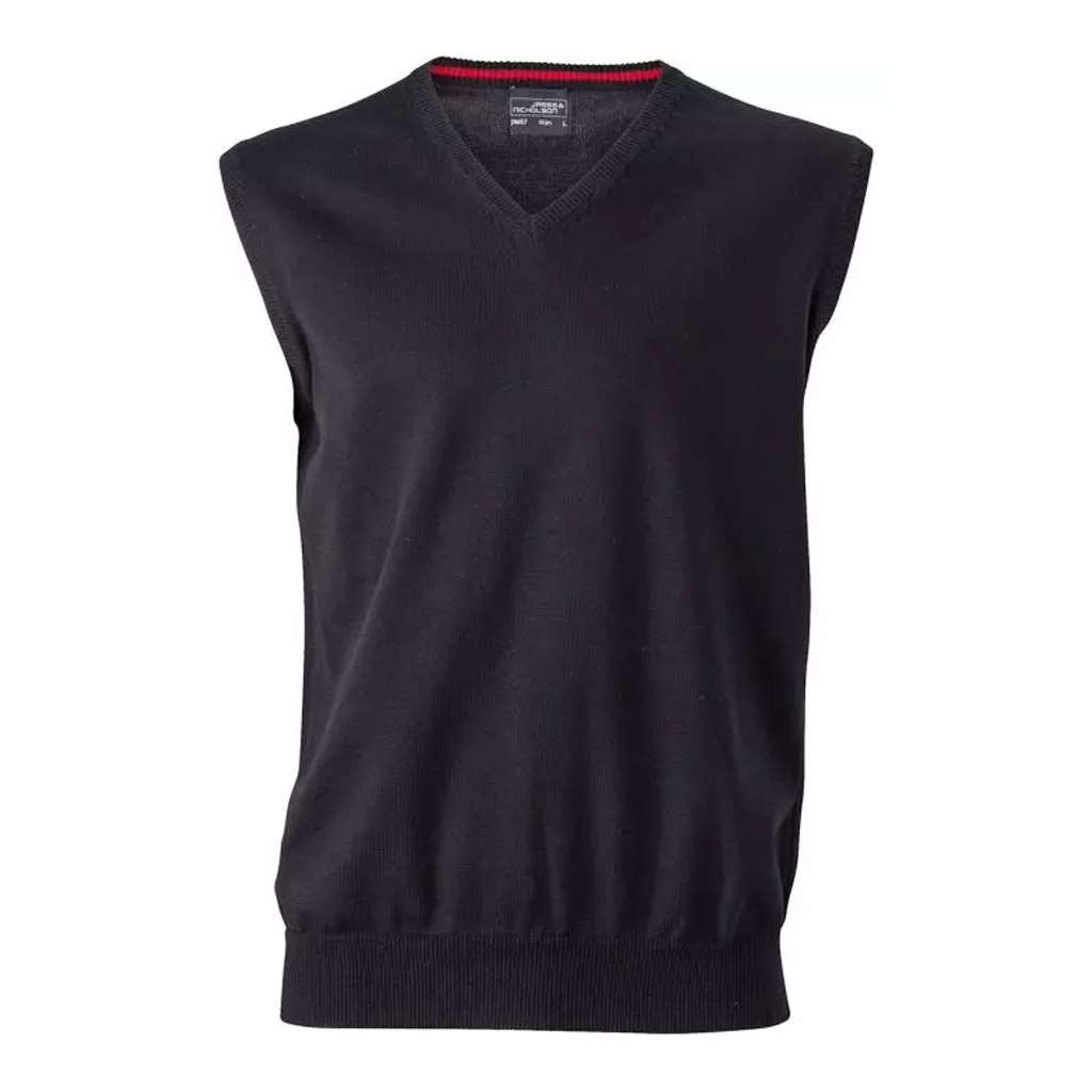 Chaleco de golf para hombre personalizado - Estilo y calidad premium para eventos y torneos._negro