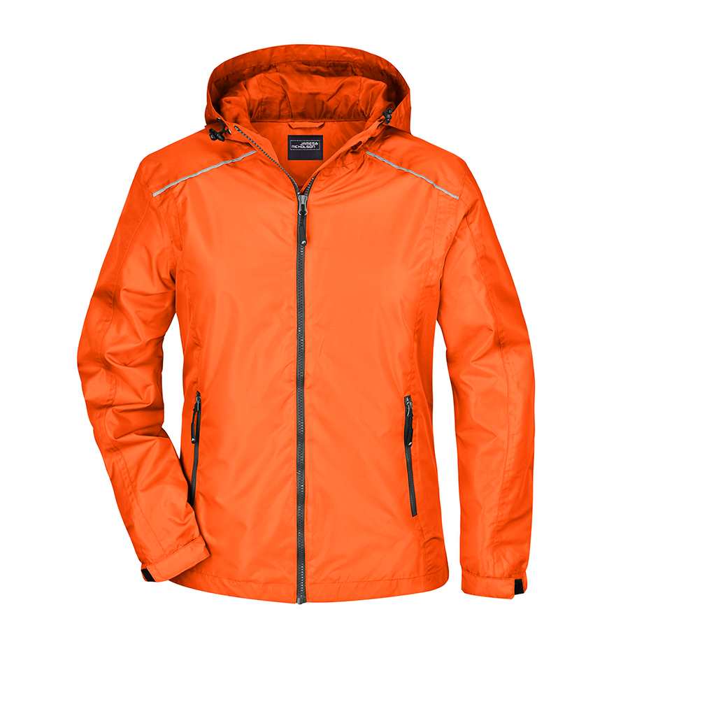 Chaqueta de lluvia mujer_naranja