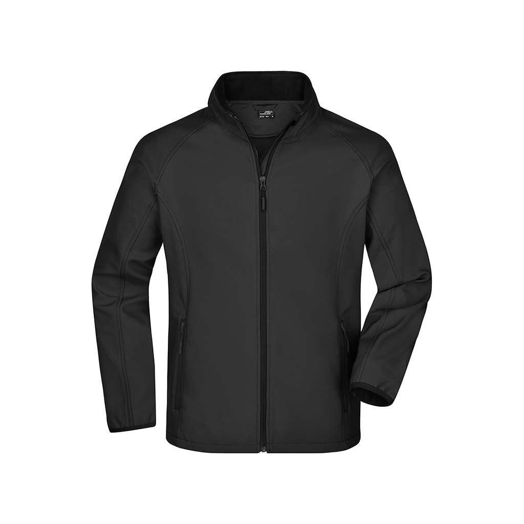 Chaqueta de golf Softshell de hombre personalizable con logo_negro