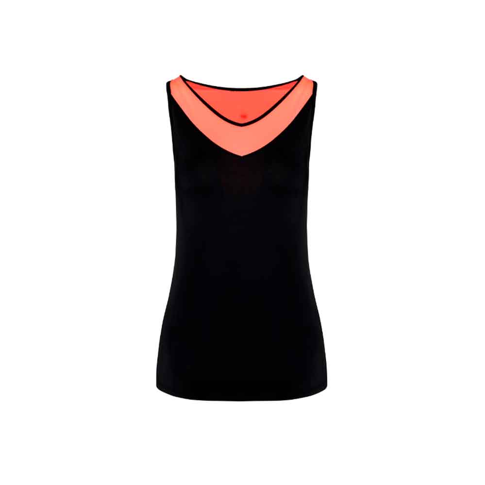 Camiseta pádel sin mangas bicolor mujer WE SPORTED