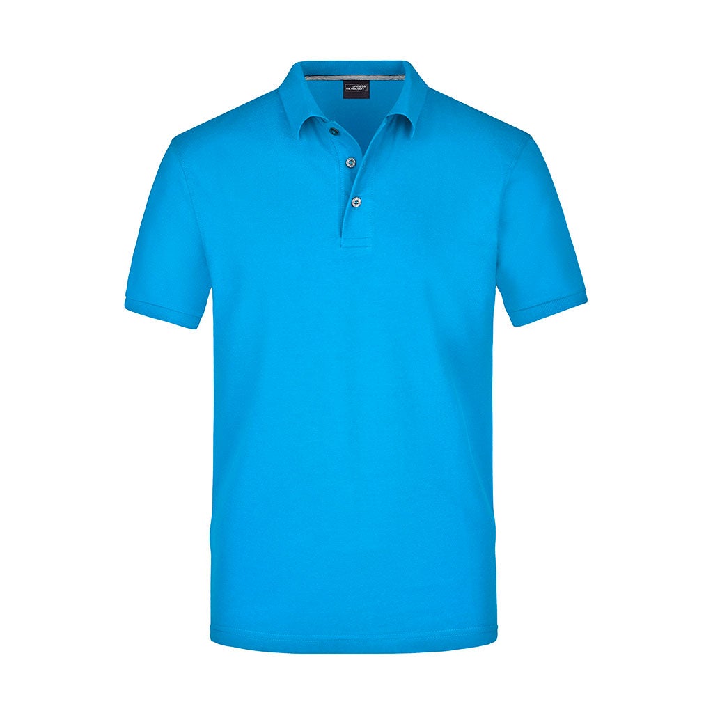 Polo de hombre en algodón Pima personalizado con logotipo para torneos y eventos corporativos