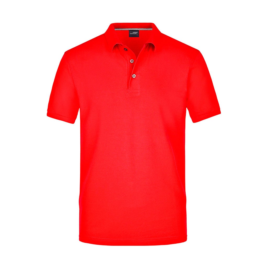 Polo de hombre en algodón Pima personalizado con logotipo para torneos y eventos corporativos