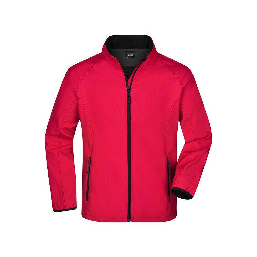 Chaqueta de golf Softshell de hombre personalizable con logo_rojo