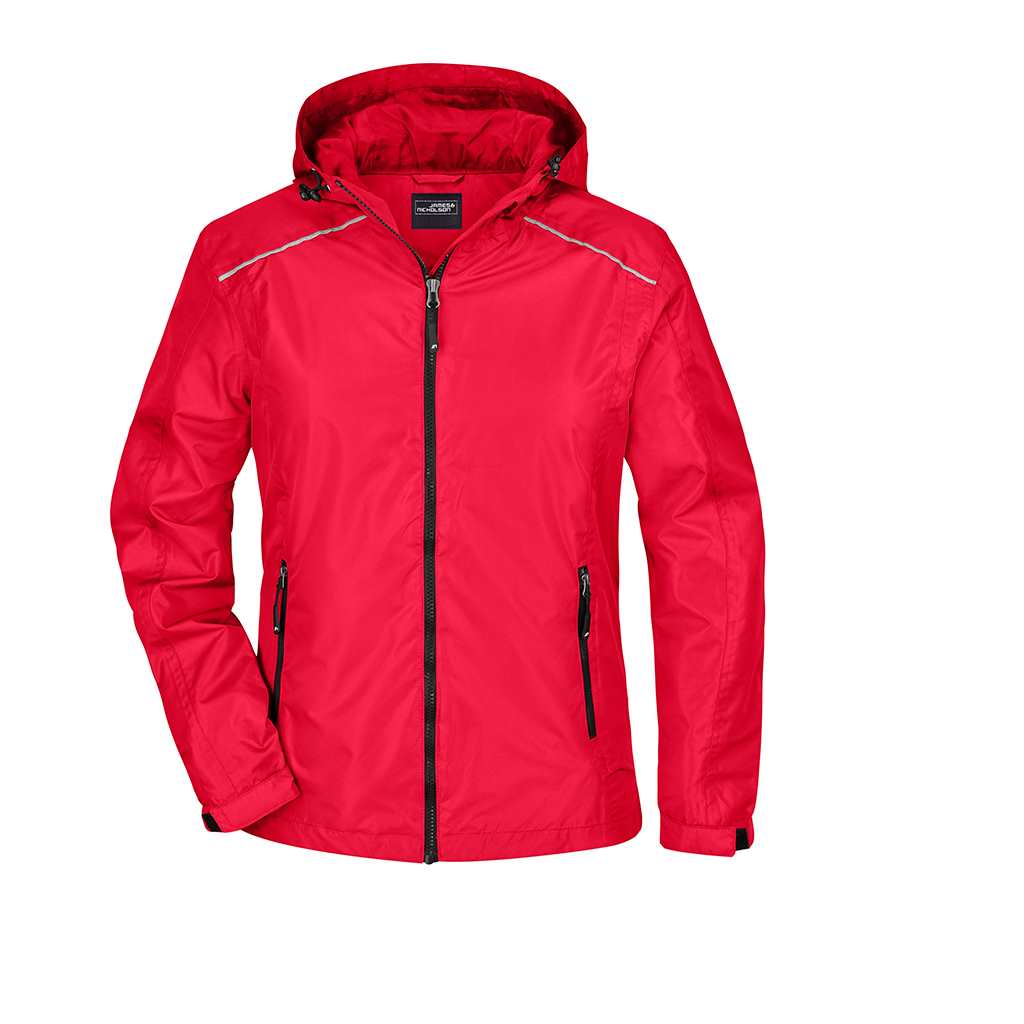 Chaqueta de lluvia mujer_rojo