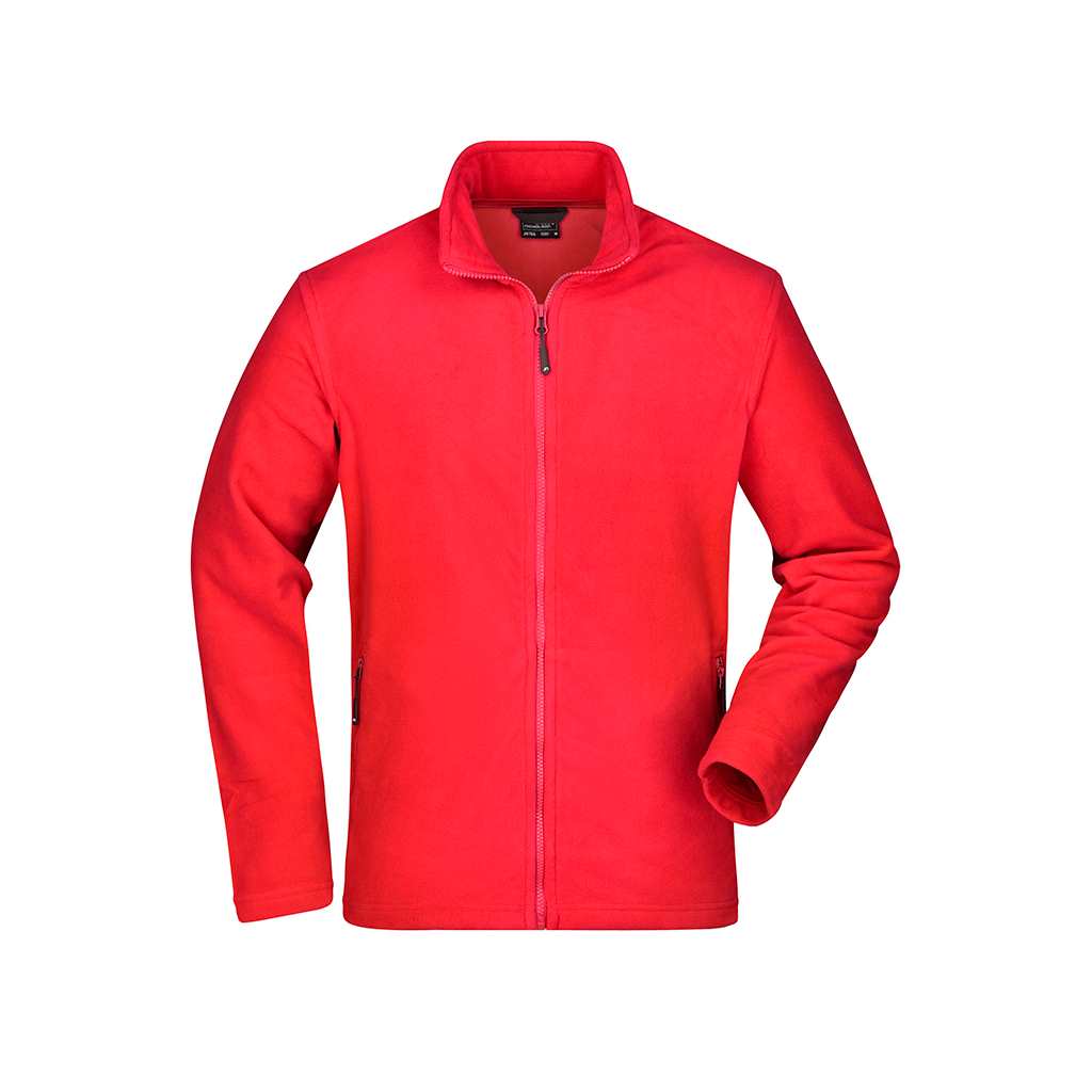 Chaqueta de golf Softshell Basic Fleece personalizable con logo hombre_rojo