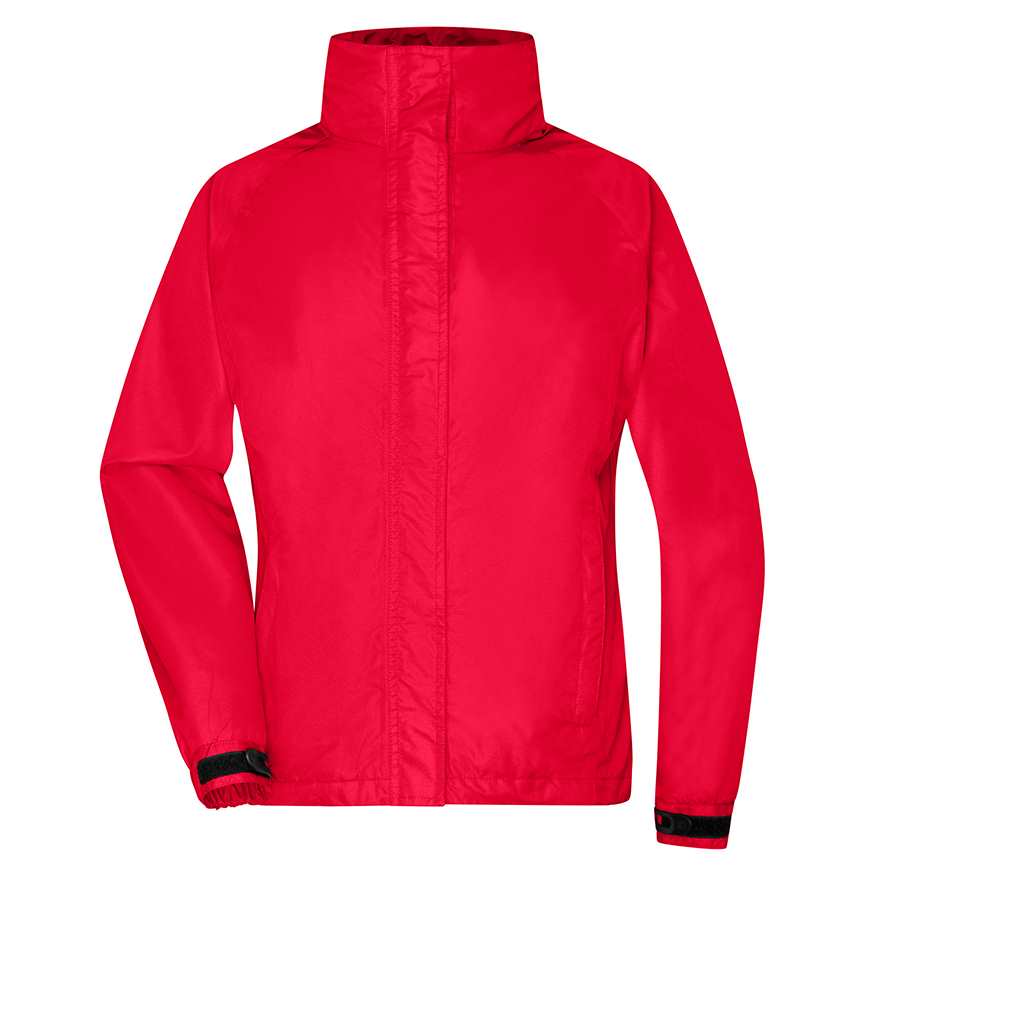 Chaqueta de lluvia mujer_rojo