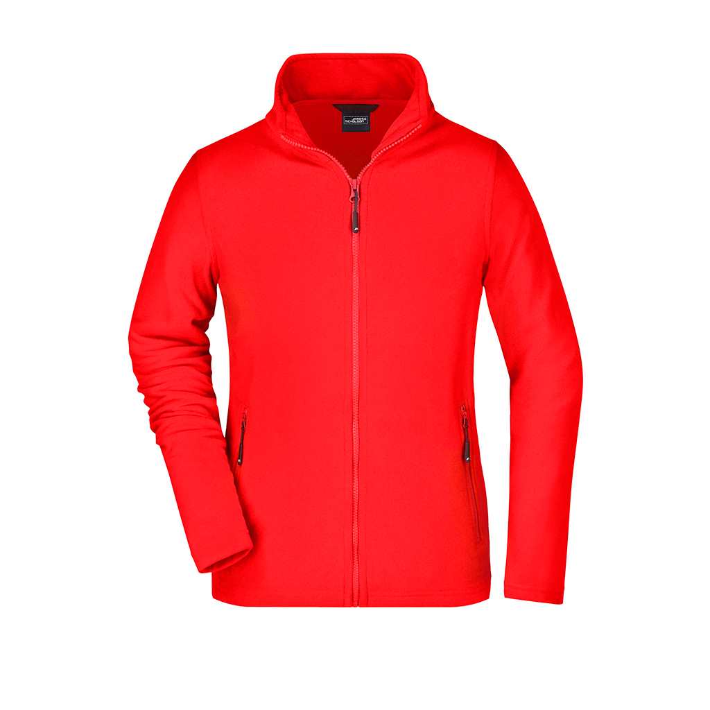 Chaqueta de golf Softshell Basic Fleece Lady personalizable con logo_rojo