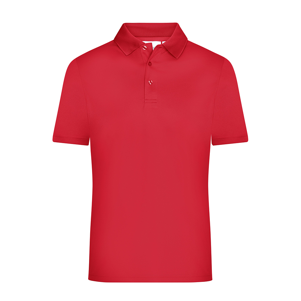 Polo de golf técnico para hombre Active_rojo