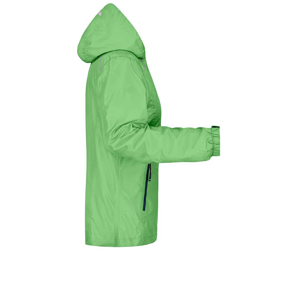 Chaqueta de lluvia mujer_verde izquierdo