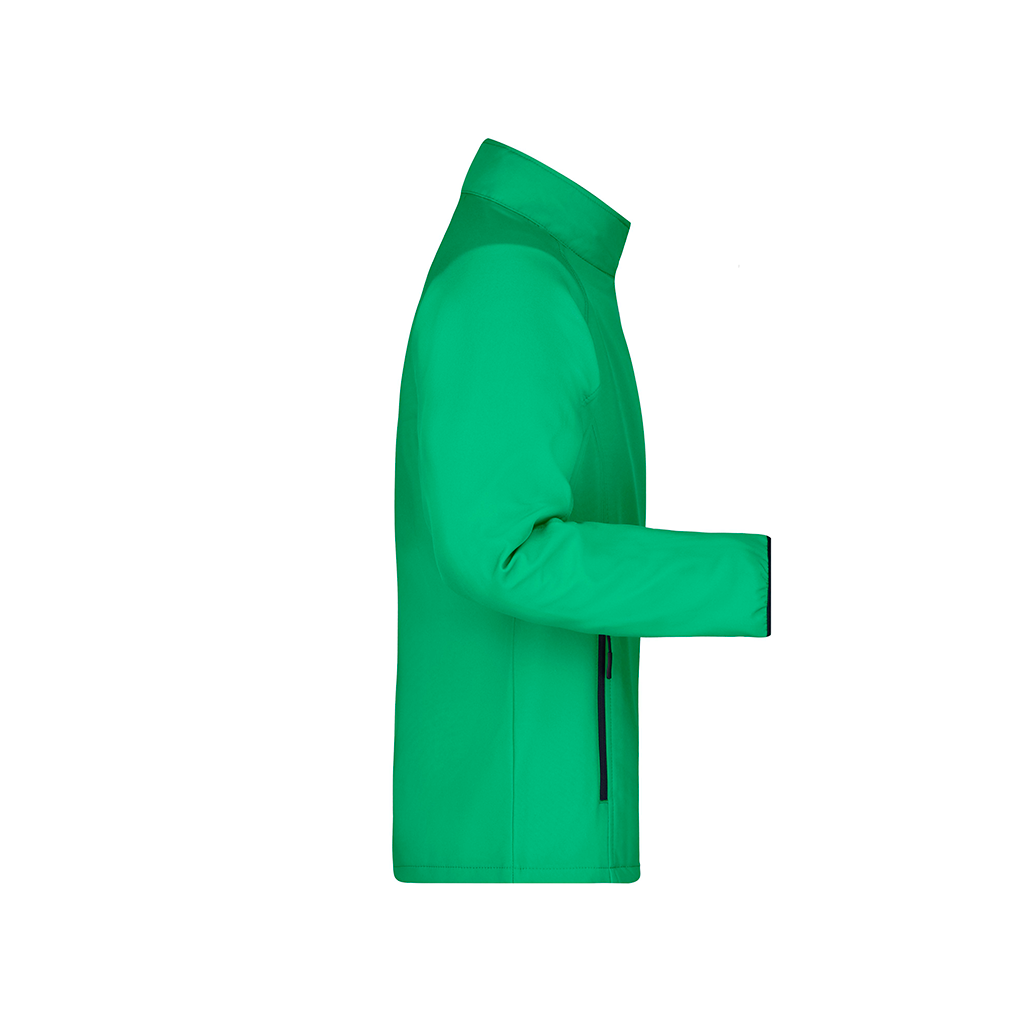 Chaqueta de golf Softshell de hombre personalizable con logo_verde derecha