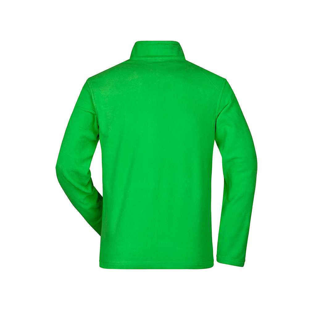 Chaqueta de golf Softshell Basic Fleece personalizable con logo hombre_verde trasera