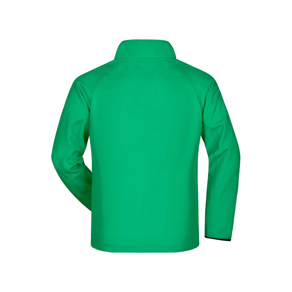Chaqueta de golf Softshell de hombre personalizable con logo_verde trasera