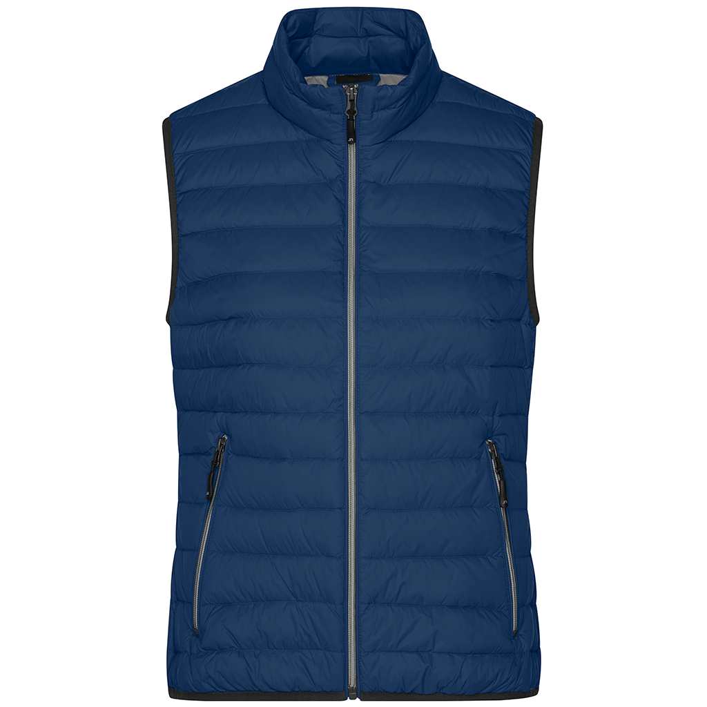 Chaleco de plumón lady personalizado para golf femenino_azul