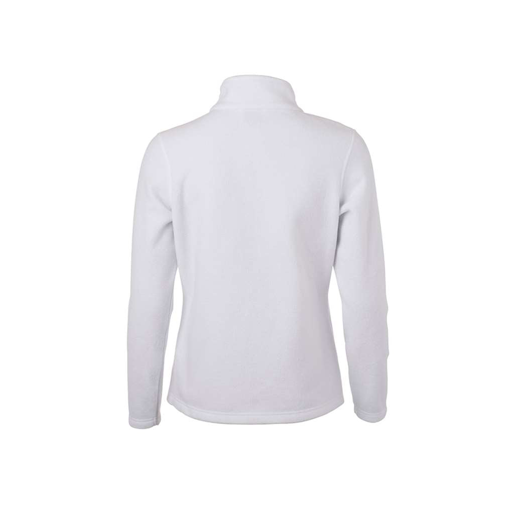 Chaqueta Softshell Fleece Mujer_blanco trasera