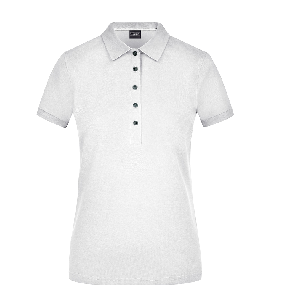 Polo de mujer en algodón Pima personalizado con logotipo para torneos y eventos corporativos