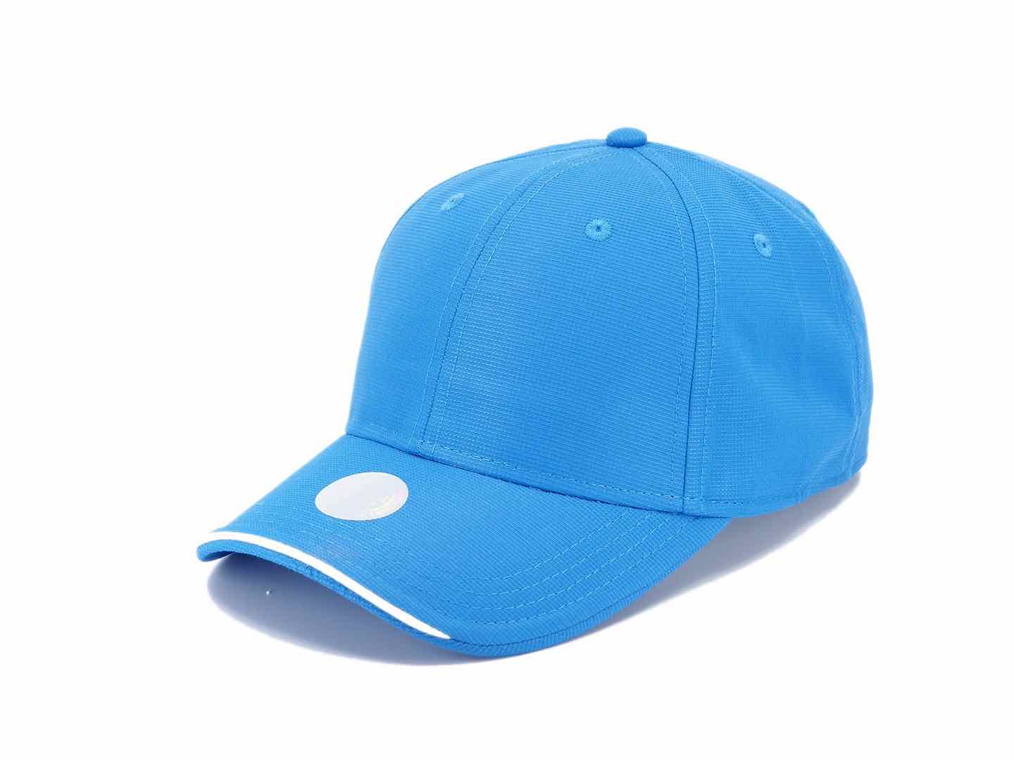 Gorra de golf Cofee UV azul clara con logo personalizado, ideal para marketing deportivo