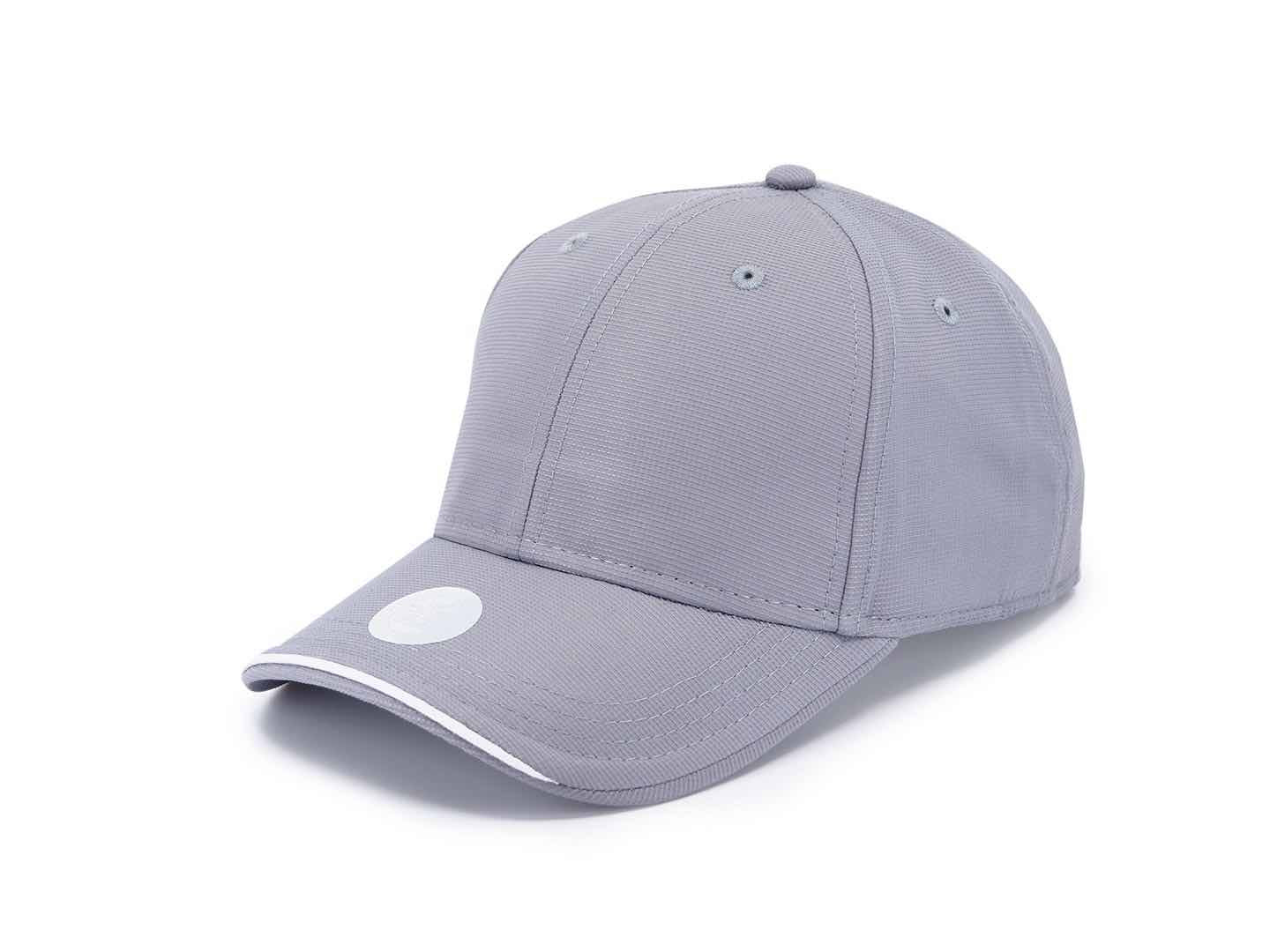 Gorra de golf Cofee UV Protection gris personalizada con logo bordado, transpirable y ligera