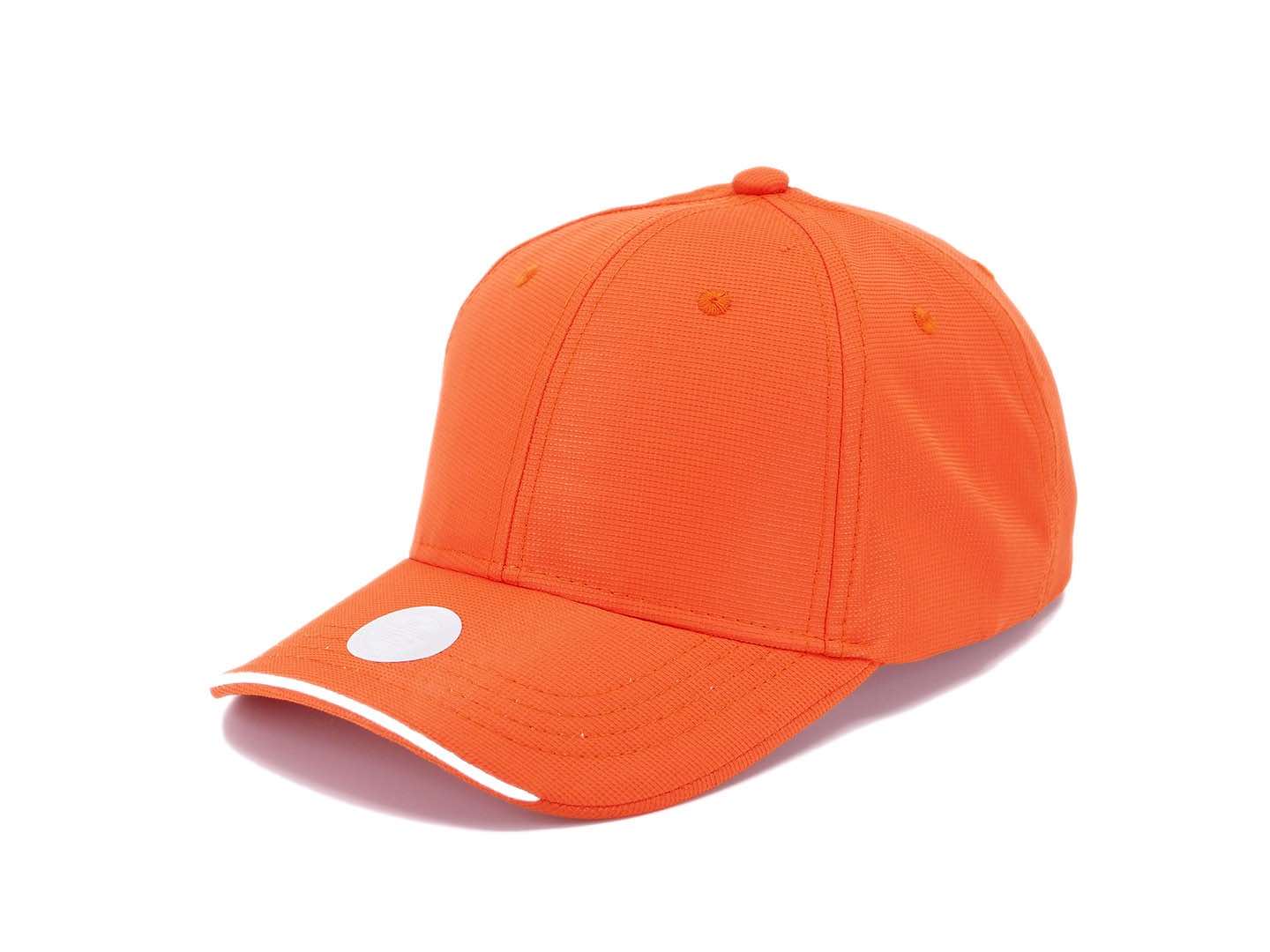 Gorra Cofee UV Protection naranja personalizada con logo en bordado o DTF, estilo moderno